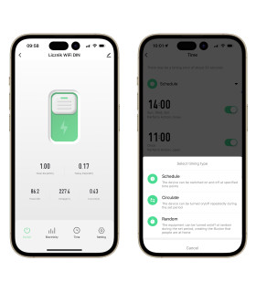 Przekaźnik ZigBee 16A z pomiarem prądu na szynę DIN TUYA Smart Life HA