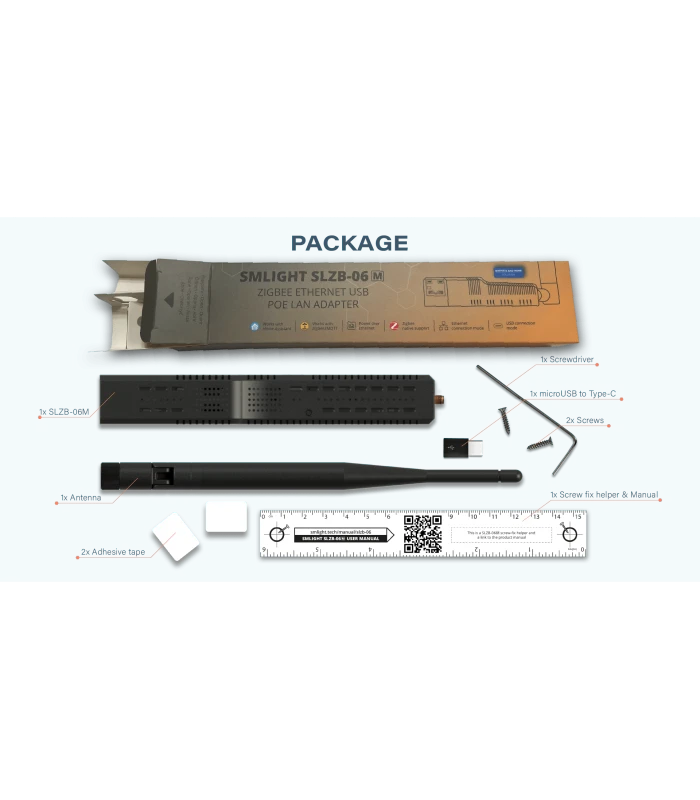 Adapter SLZB-06M Bramka Zigbee EFR32MG21 Ethernet PoE USB LAN WIFI