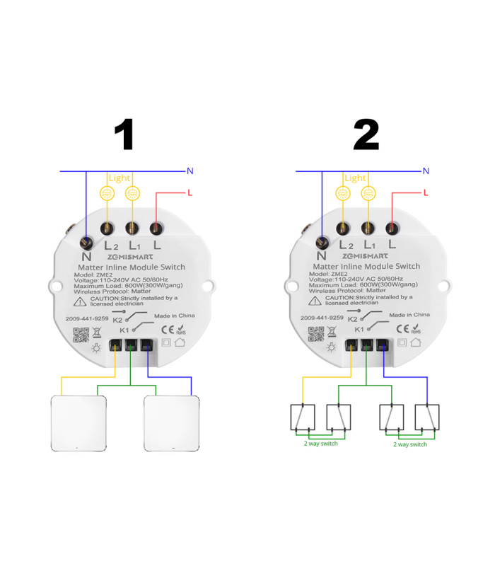 Przekaźnik MATTER WiFi Apple HomeKit Google Home Assistant TUYA