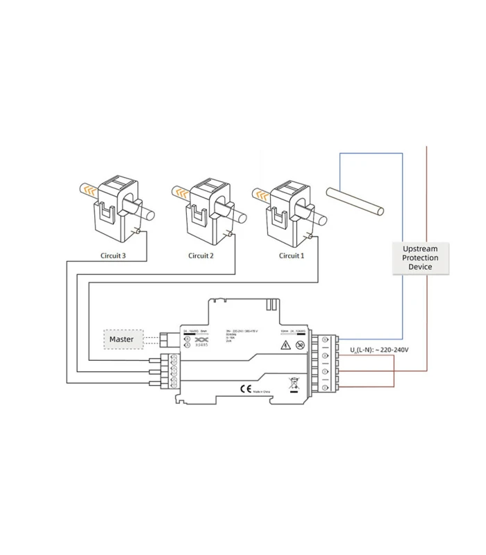Licznik energii 3-fazowy 2-kierunkowy 120A ZigBee TUYA Home Assistant