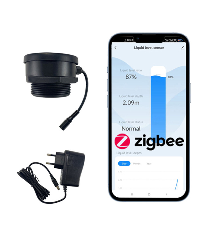 Czujnik poziomu cieczy wody napełnienia zbiornika ZigBee Tuya Smart Life Home Assistant