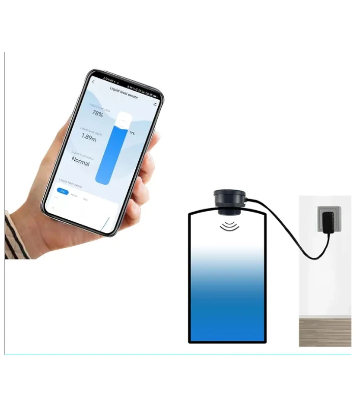 Czujnik poziomu cieczy wody napełnienia zbiornika ZigBee Tuya Smart Life Home Assistant