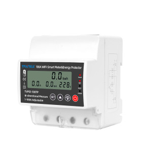 Jednofazowy licznik energii 2-kierunkowy PV przekaźnik 100A WiFi TUYA
