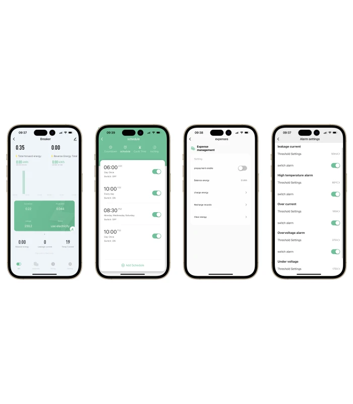 Dwukierunkowy 1-fazowy licznik energii WiFi przekaźnik 63A TUYA Smart