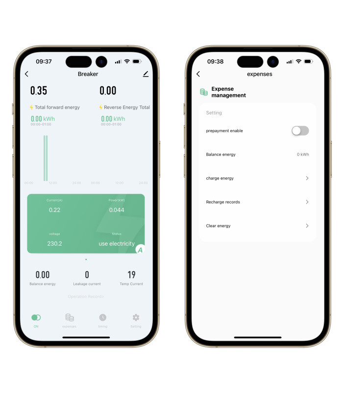Dwukierunkowy 1-fazowy licznik energii WiFi przekaźnik 63A TUYA Smart