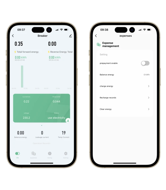 Dwukierunkowy 1-fazowy licznik energii WiFi przekaźnik 63A TUYA Smart