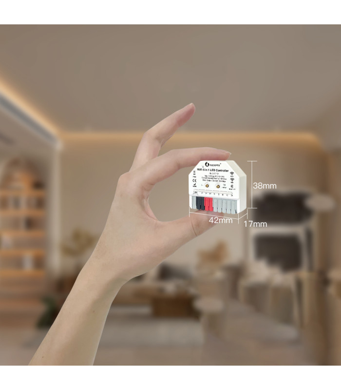 Sterownik WiFi 5 w 1 do taśm LED RGB CCT ściemniacz TUYA Smart