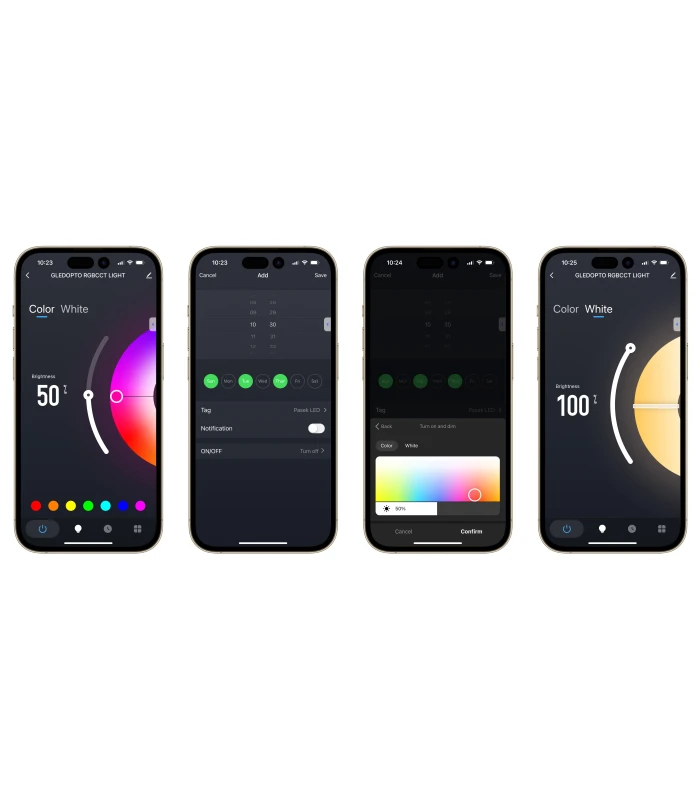 Sterownik WiFi 5 w 1 do taśm LED RGB CCT ściemniacz TUYA Smart