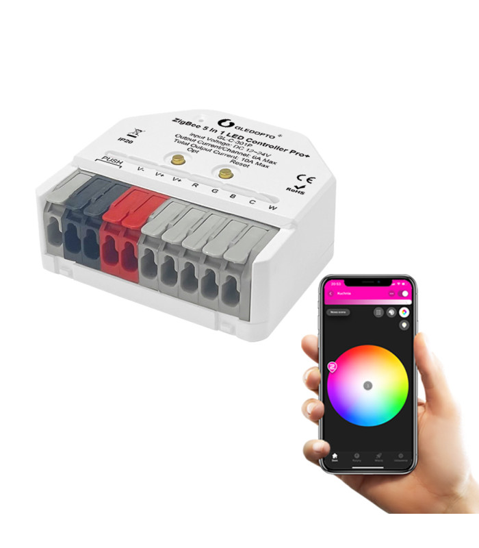 Sterownik ZigBee 5 w 1 do taśm pasek LED Home Assistant Hue TUYA