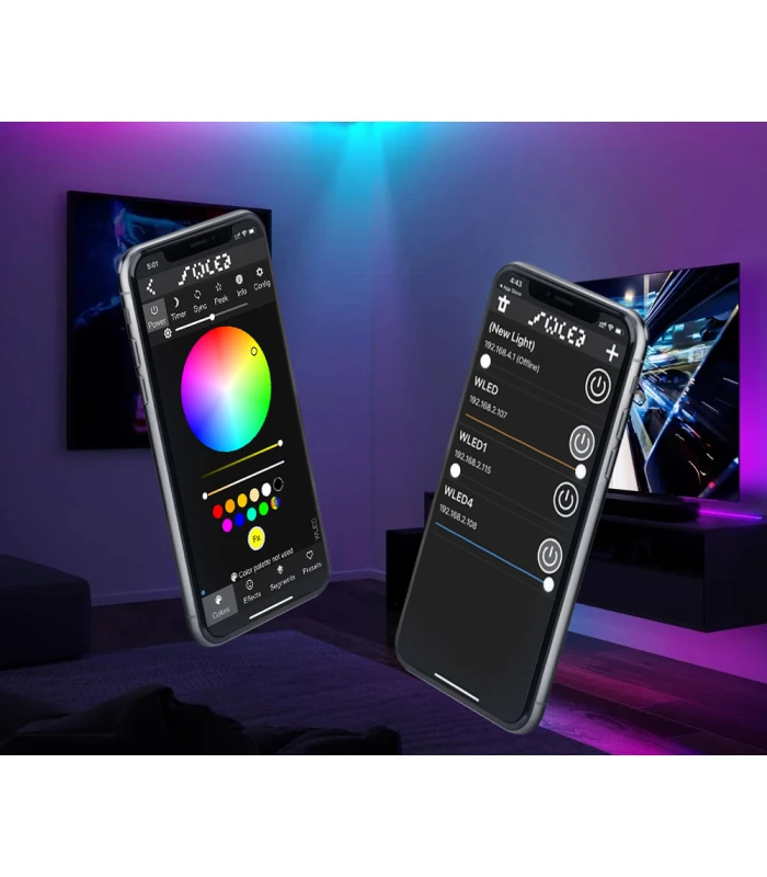 Sterownik WLED Magic Pixel LED WiFi ESP32 Home Assistant WS281x