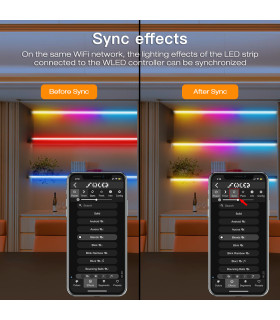 Sterownik WLED Magic Pixel LED WiFi ESP32 Home Assistant WS281x