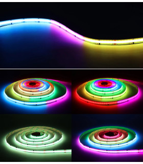 Cyfrowa taśma LED COB Magic Pixel WLED WS2811 RGBIC 720 LED/m 12V 5m