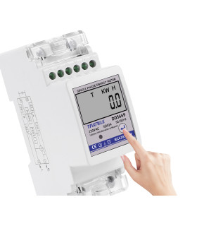 Dwukierunkowy 1-fazowy licznik energii elektrycznej wyświetlacz LCD