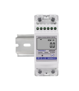 Dwukierunkowy 1-fazowy licznik energii elektrycznej wyświetlacz LCD