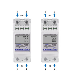 Dwukierunkowy 1-fazowy licznik energii elektrycznej wyświetlacz LCD