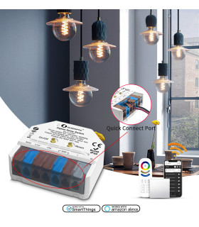 Przekaźnik beznapięciowy 16A 230VAC 12-48VDC ZigBee TUYA do bramy pieca