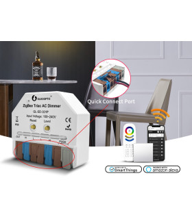 Inteligentny MINI ściemniacz ZigBee 3.0 do puszki Philips Hue TUYA HA