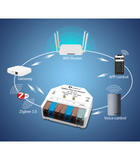 Inteligentny MINI ściemniacz ZigBee 3.0 do puszki Philips Hue TUYA HA