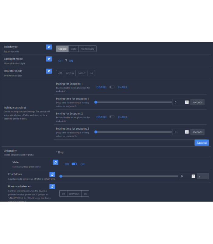 Podwójny Przekaźnik Włącznik 10A ZigBee TUYA Smart Home Assistant