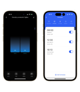 Podwójny Przekaźnik Włącznik 10A ZigBee TUYA Smart Home Assistant