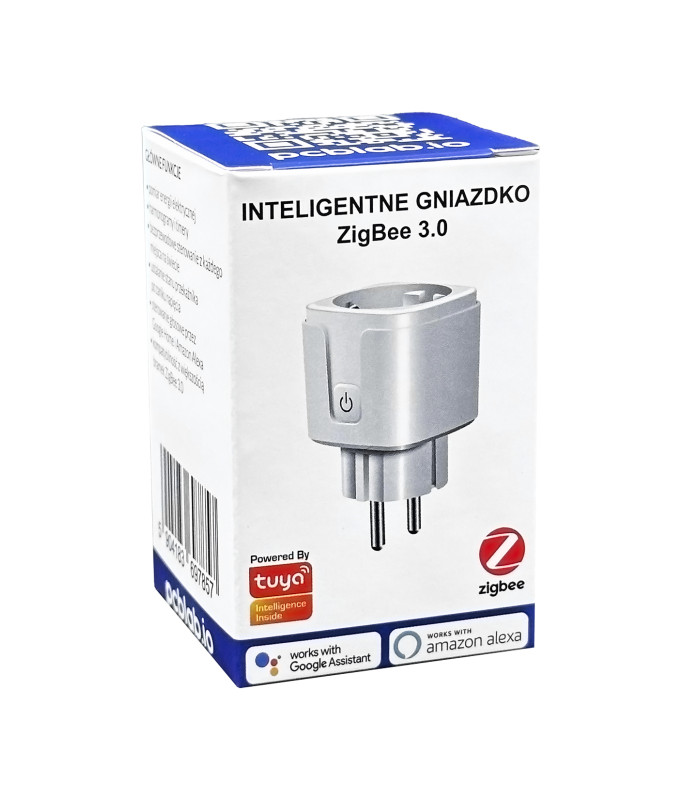 Gniazdko Wtyczka ZigBee TUYA 3680W pomiar prądu NAS-WR01B