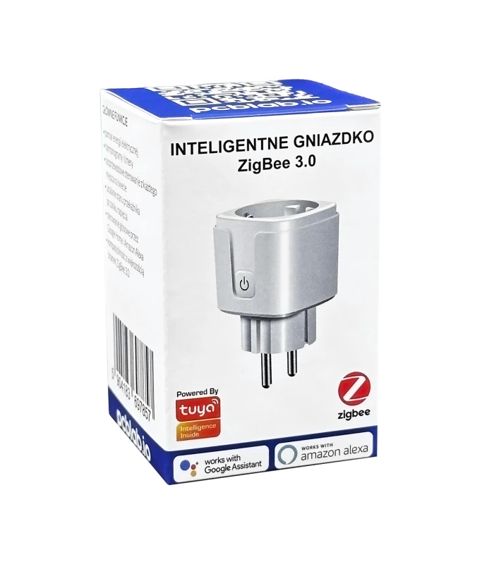 Gniazdko Wtyczka ZigBee TUYA 3680W pomiar prądu NAS-WR01B
