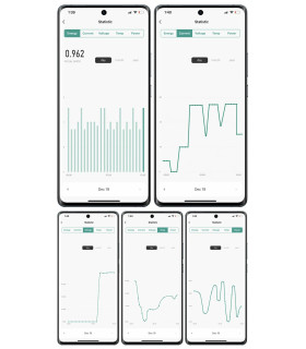 Licznik WiFi TUYA energii prądu watomierz przekaźnik 40A LCD na szynę DIN