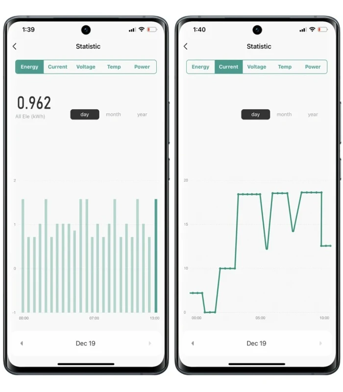 Licznik WiFi TUYA energii prądu watomierz przekaźnik 40A LCD na szynę DIN