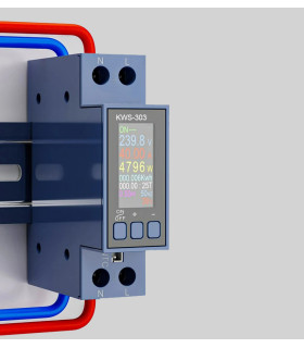 Licznik energii elektrycznej z przekaźnikiem 40A i wyświetlaczem LCD