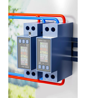 Licznik energii elektrycznej z przekaźnikiem 40A i wyświetlaczem LCD