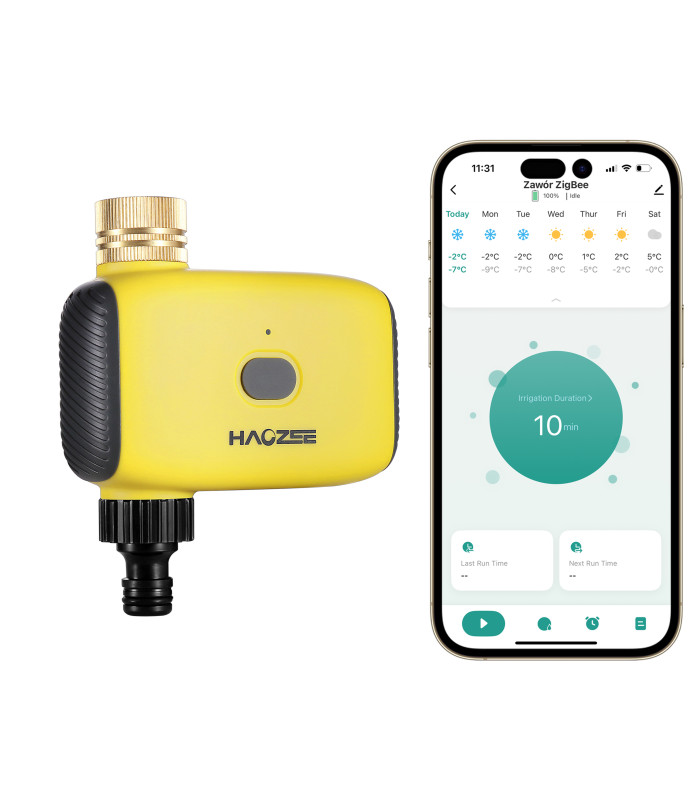Zawór ZigBee wody nawadnianie podlewanie ogrodu TUYA Smart Home Assistant
