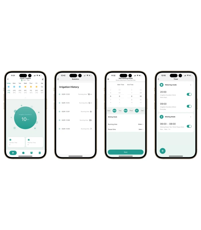 Zawór ZigBee wody nawadnianie podlewanie ogrodu TUYA Smart Home Assistant