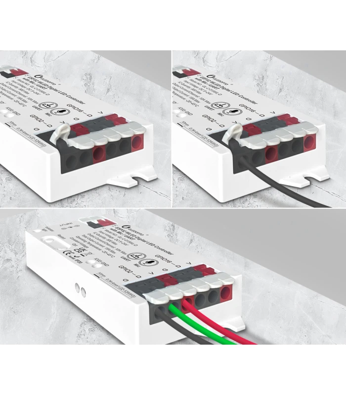 Sterownik WLED Magic Pixel RGBIC WiFi ESP32 Home Assistant WS281x MIKROFON