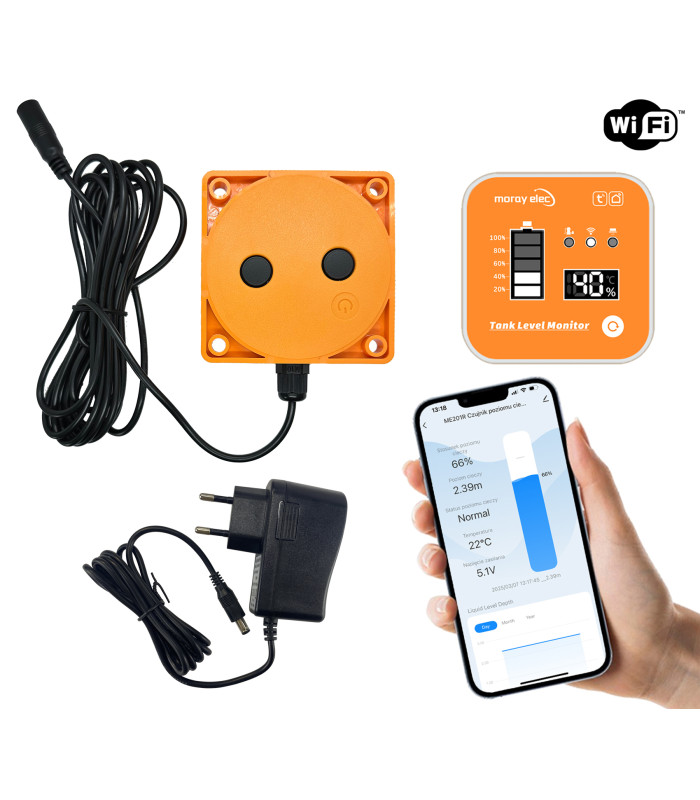 Czujnik poziomu cieczy wody napełnienia zbiornika WiFi Tuya Smart Life