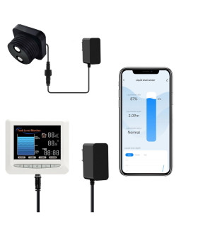 Inteligentny czujnik poziomu cieczy wody zbiornik WiFi TUYA wyświetlacz LCD