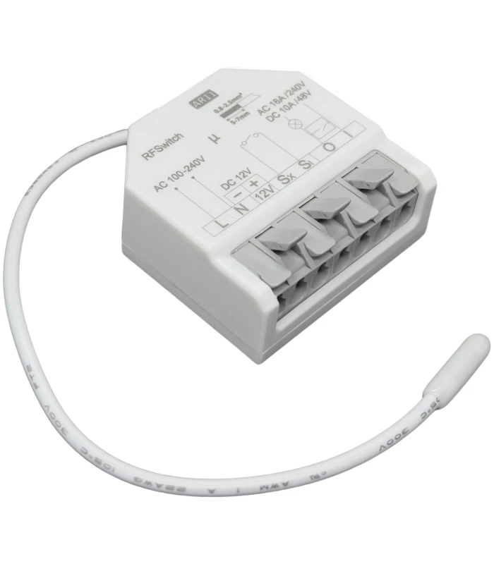 Przekaźnik beznapięciowy bezpotencjałowy 16A 230VAC 12VDC RF433MHz