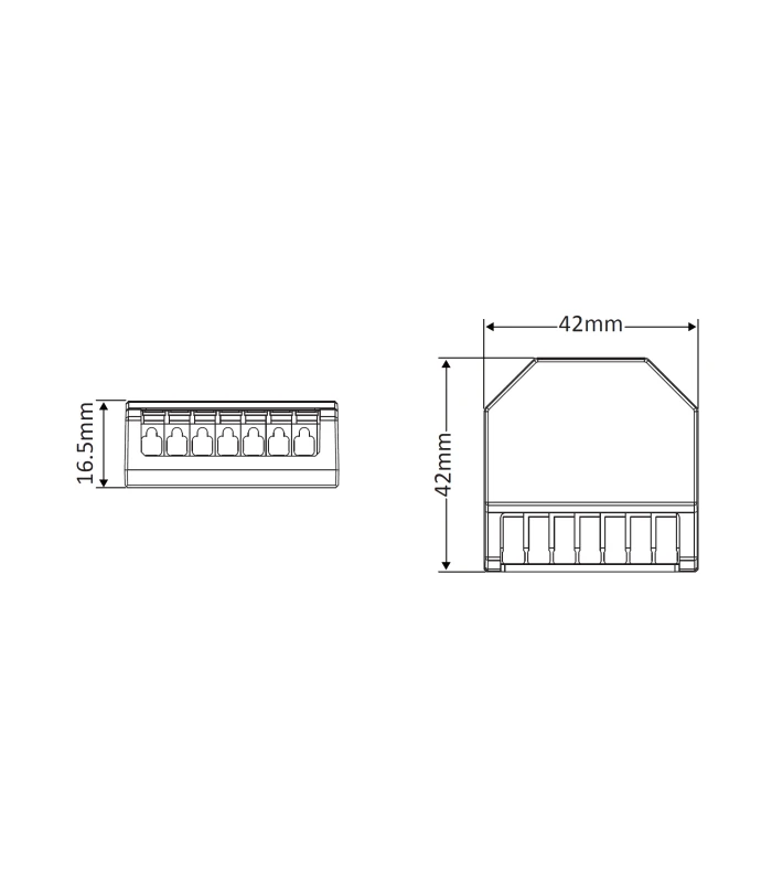 Podwójny MINI Przekaźnik 2x5A do puszki ZDALNE STEROWANIE RF433MHz