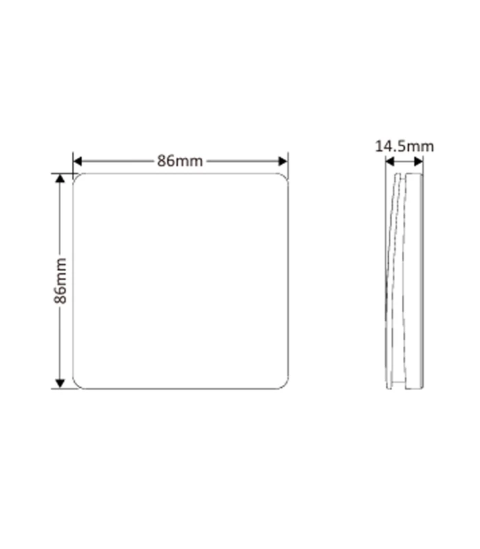 Przycisk bezbateryjny RF433 MHz bezprzewodowy włącznik IK01-1G