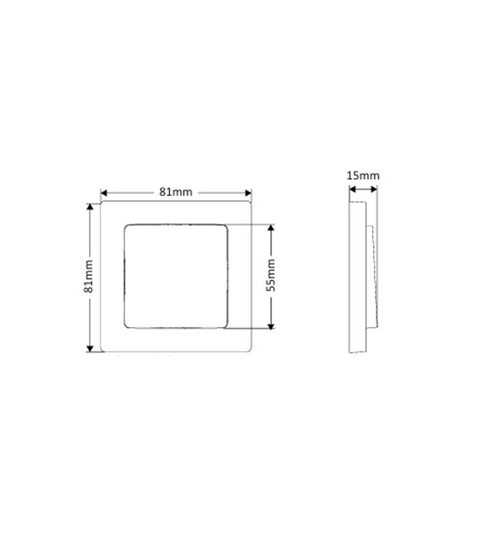 Przycisk bezbateryjny RF433 MHz bezprzewodowy włącznik IK02-1G