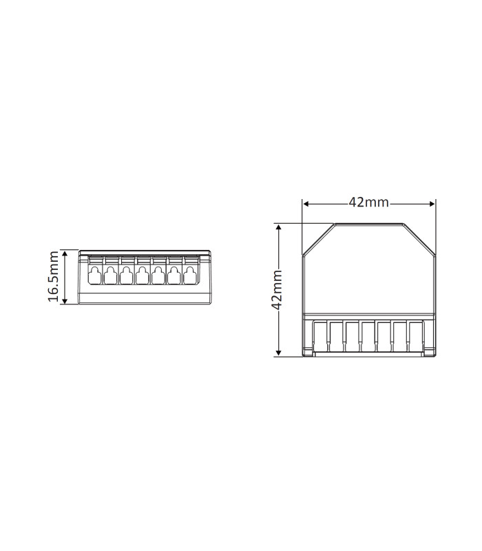 Przekaźnik beznapięciowy 16A 230VAC 12VDC MATTER WiFi Apple HomeKit