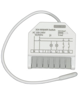 Podwójny Przekaźnik WiFi MATTER RF433 Apple HomeKit Google Home