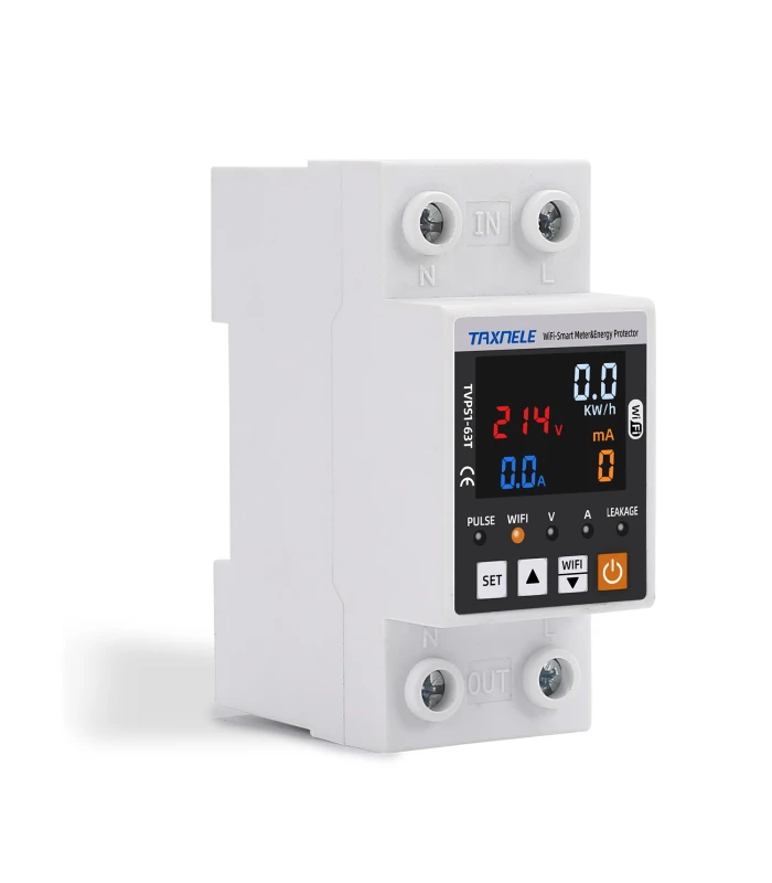 Inteligentny licznik miernik energii prądu mocy TUYA WiFi