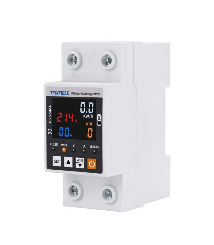 Inteligentny licznik miernik energii prądu mocy TUYA WiFi