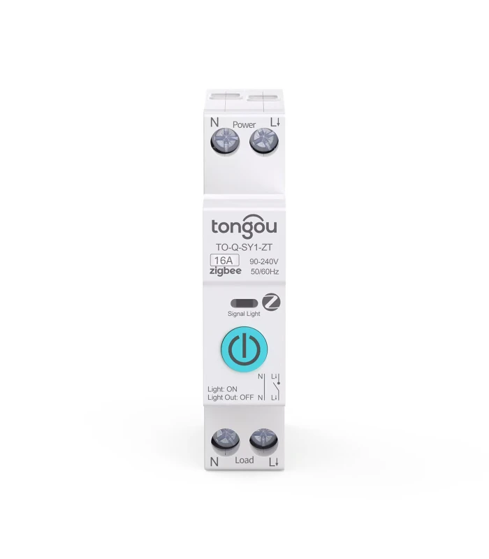 Przekaźnik ZigBee 16A na szynę DIN włącznik TUYA Home Assistant ZigBee2MQTT
