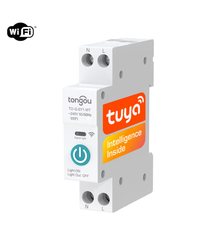 Przekaźnik WiFi 16A na szynę DIN włącznik wyłącznik TUYA Smart Life
