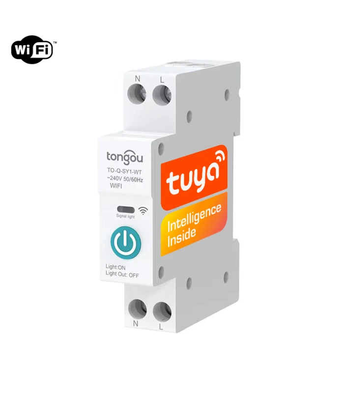 Przekaźnik WiFi 16A na szynę DIN włącznik wyłącznik TUYA Smart Life