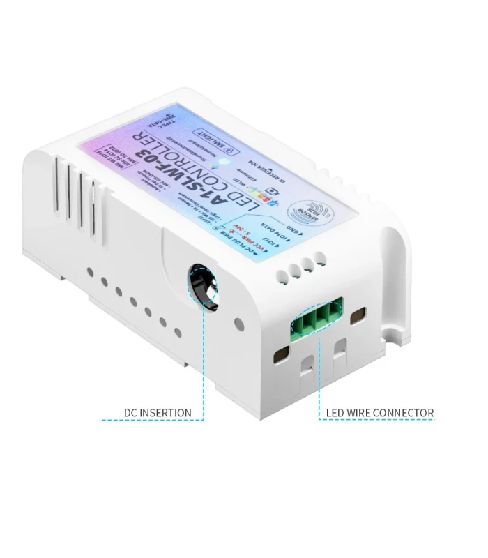 Sterownik SLWF-03 WLED Pixel LED WiFi ESP32 Home Assistant MQTT UART USB-C