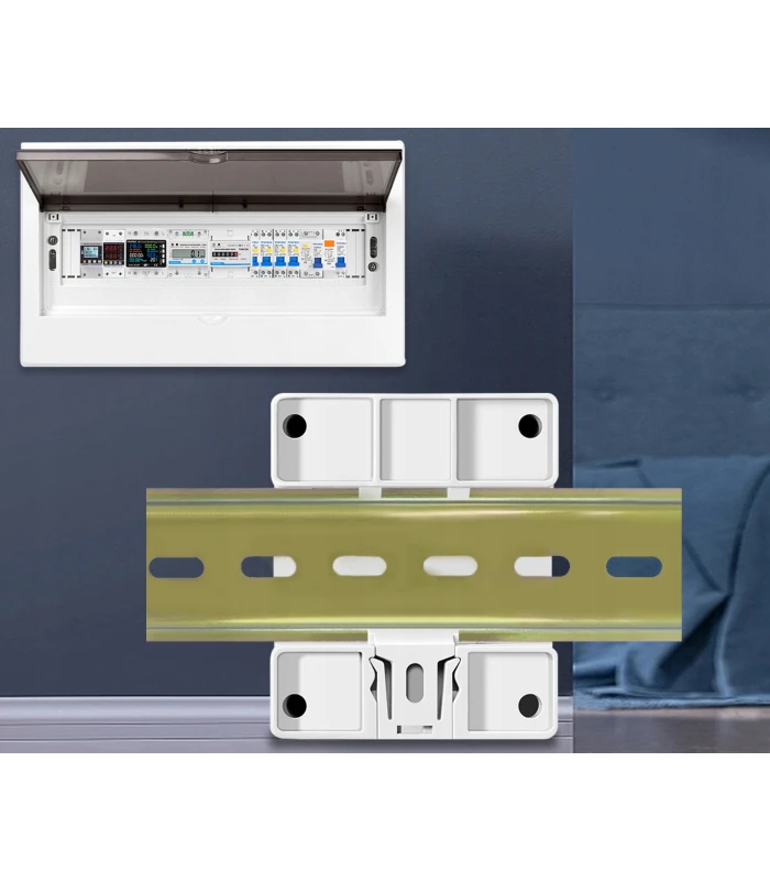 Inteligentny licznik energii prądu watomierz przekaźnik 63A LCD TUYA WiFi