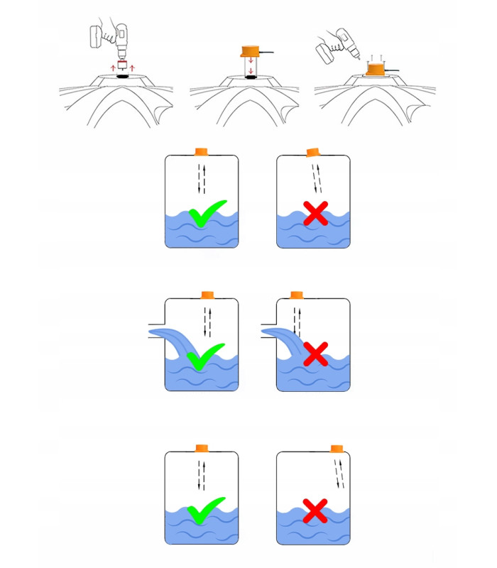 Czujnik poziomu cieczy wody napełnienia zbiornika WiFi TUYA głębokość do 5m