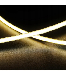 Taśma LED COB 12V 5M rolka 480 LED/m NEON 4000K BIAŁY NATURALNY MOCNA IP20